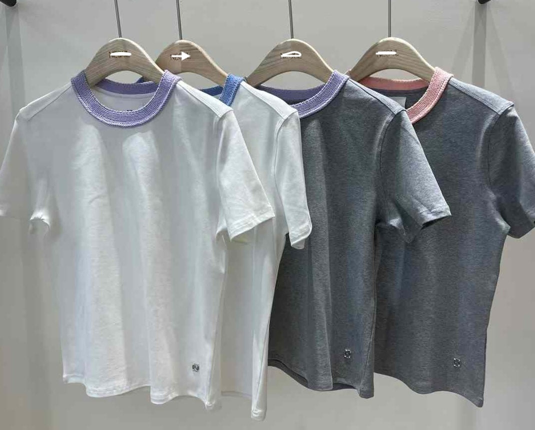 編織滾邊 T-Shirt