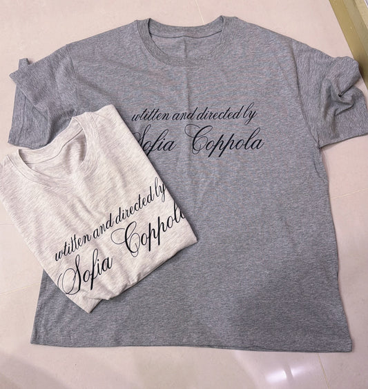 oversize 質感字母t shirt