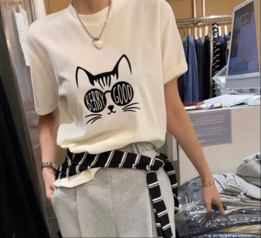 酷眼貓t shirt
