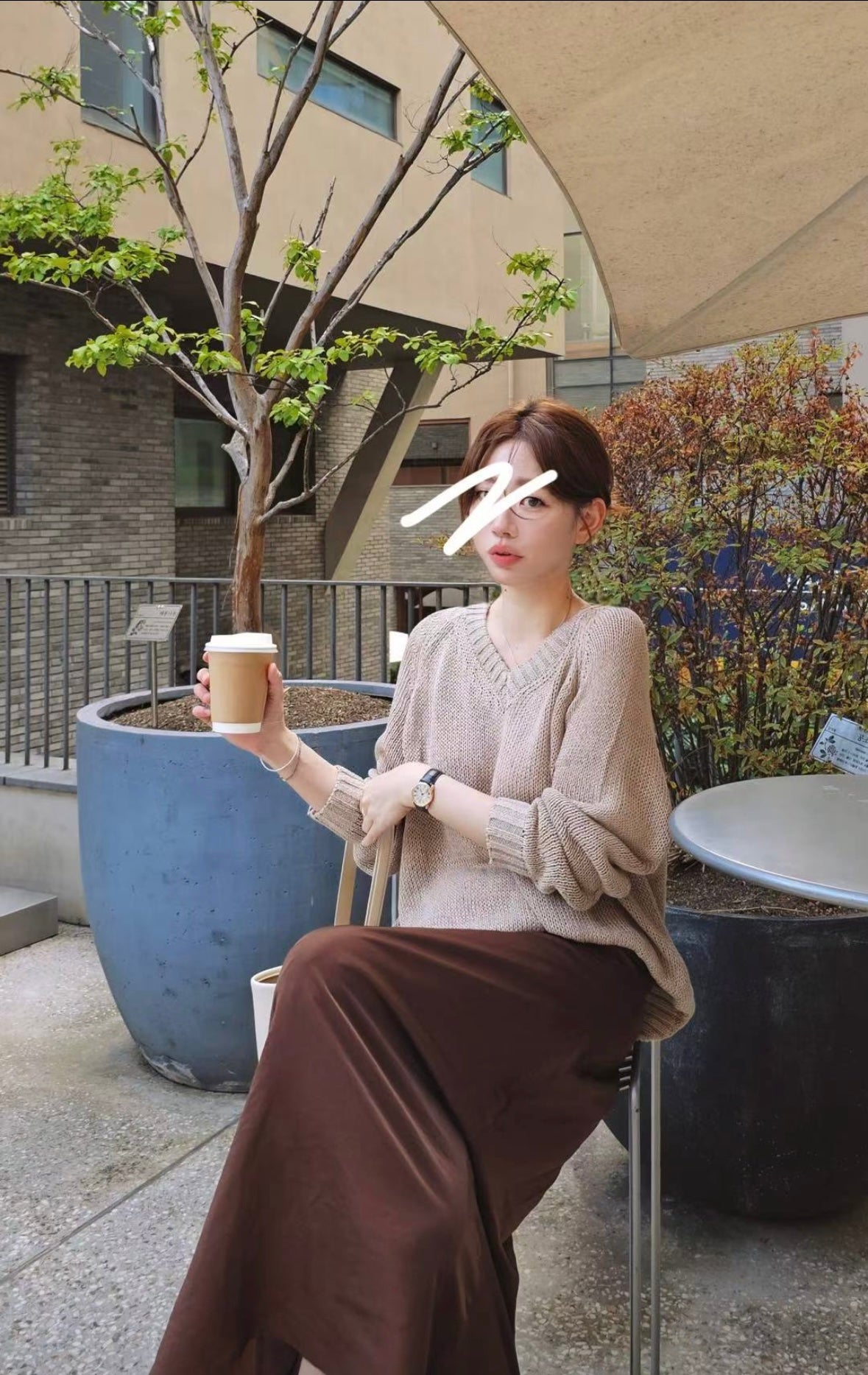 日本和紙鬆弛感針織衫