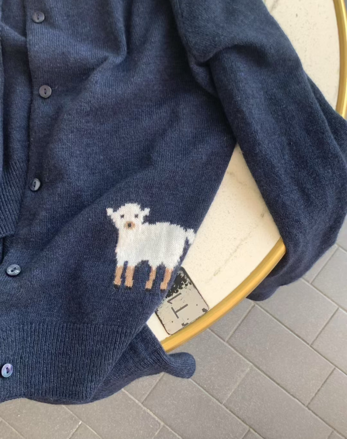 微羽美利諾羊毛開衫外套