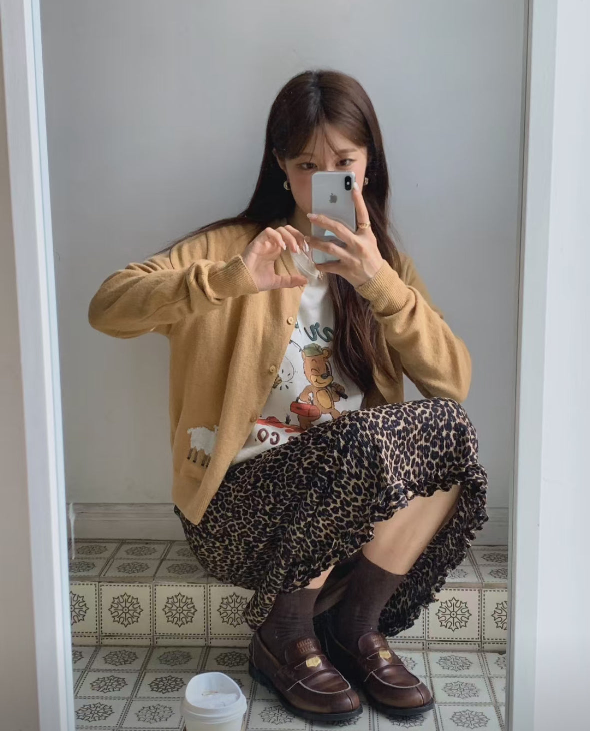 微羽美利諾羊毛開衫外套