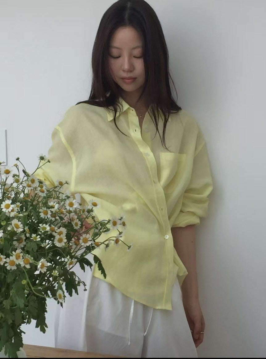 初夏彩色造型襯衫