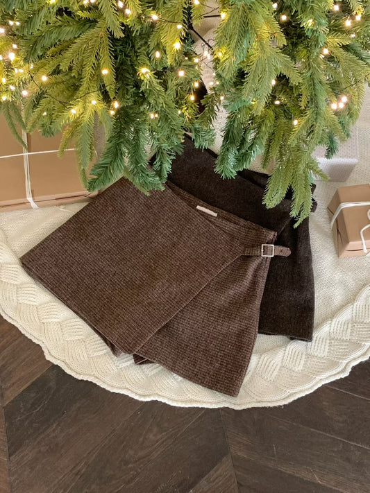 英倫風細格紋褲裙