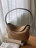 撞色肩帶麂皮包