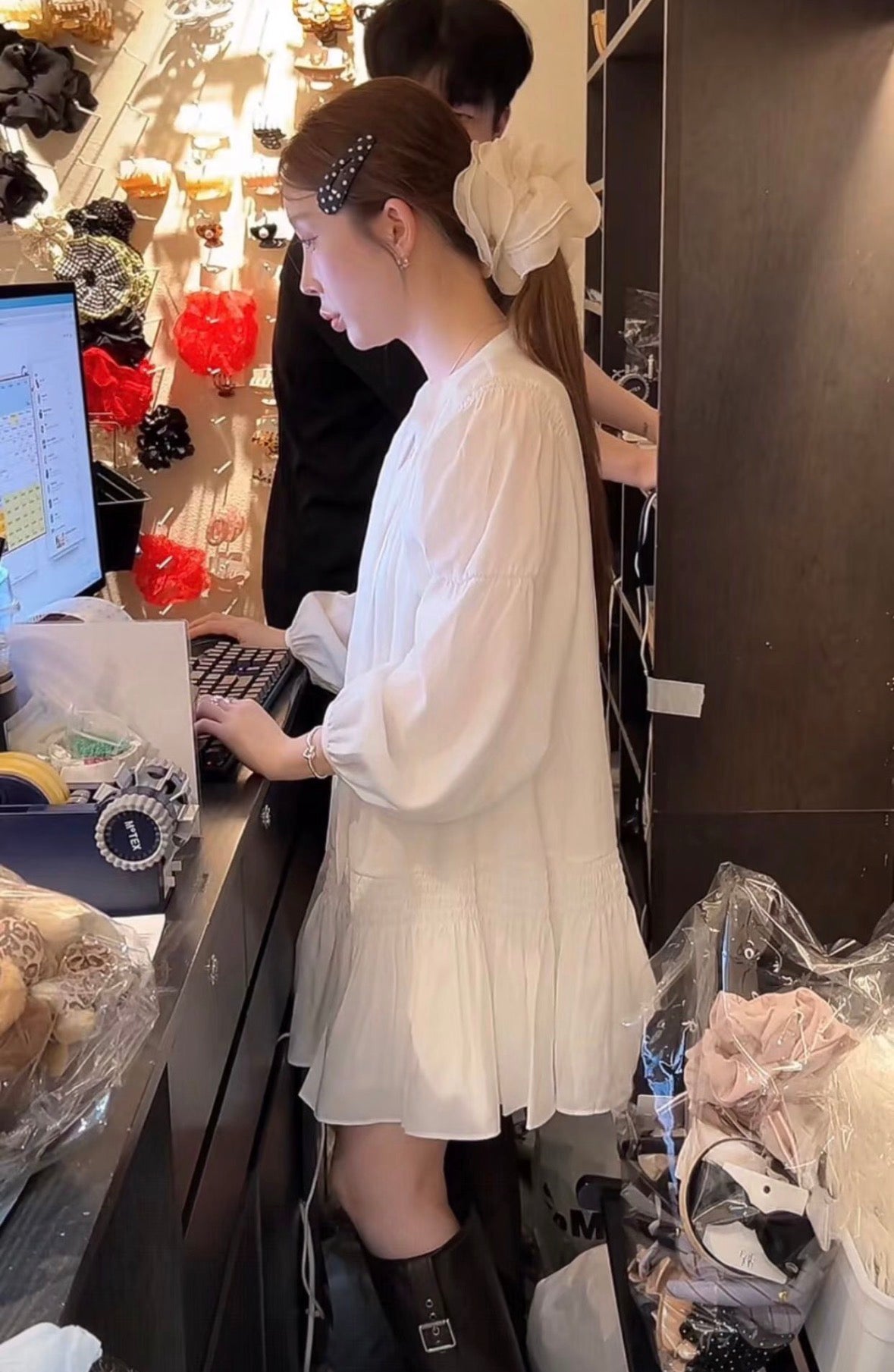 法式初戀白洋裝 現貨