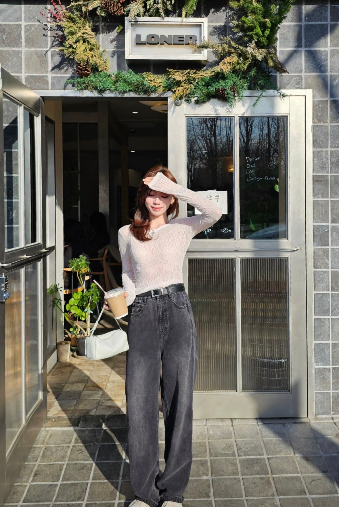 彈力蕾絲打底衫