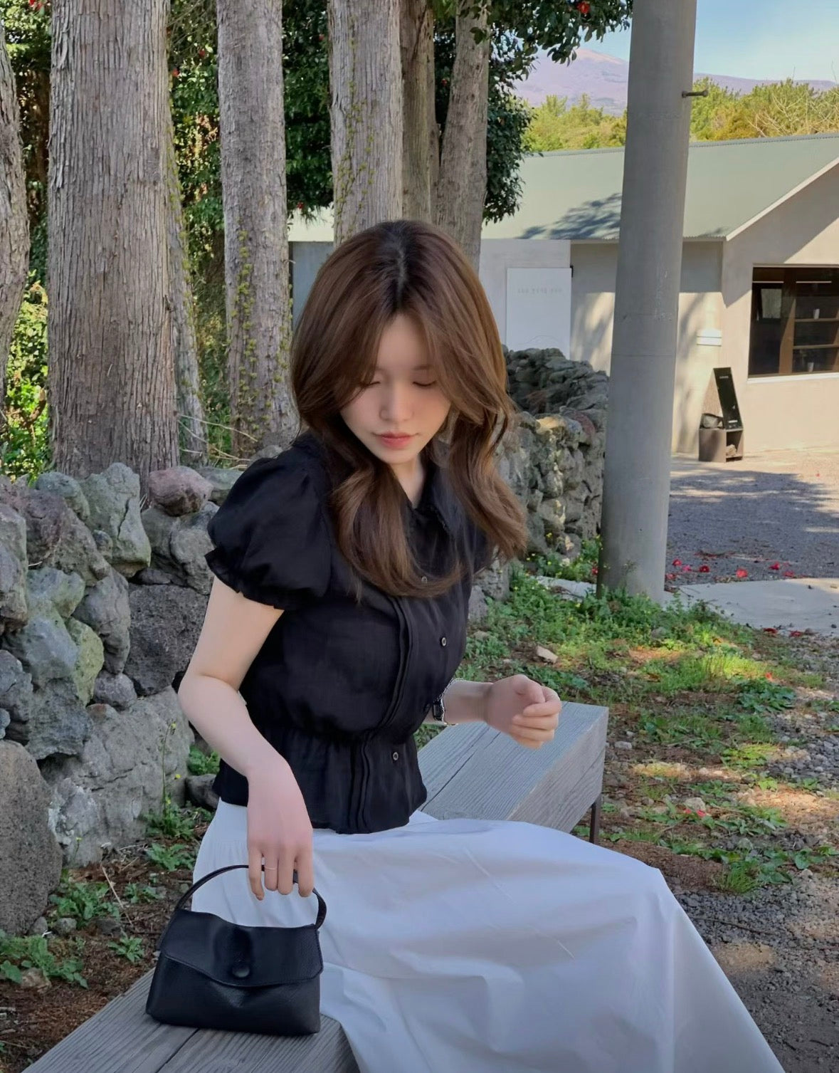巴黎小日子petit公主袖上衣