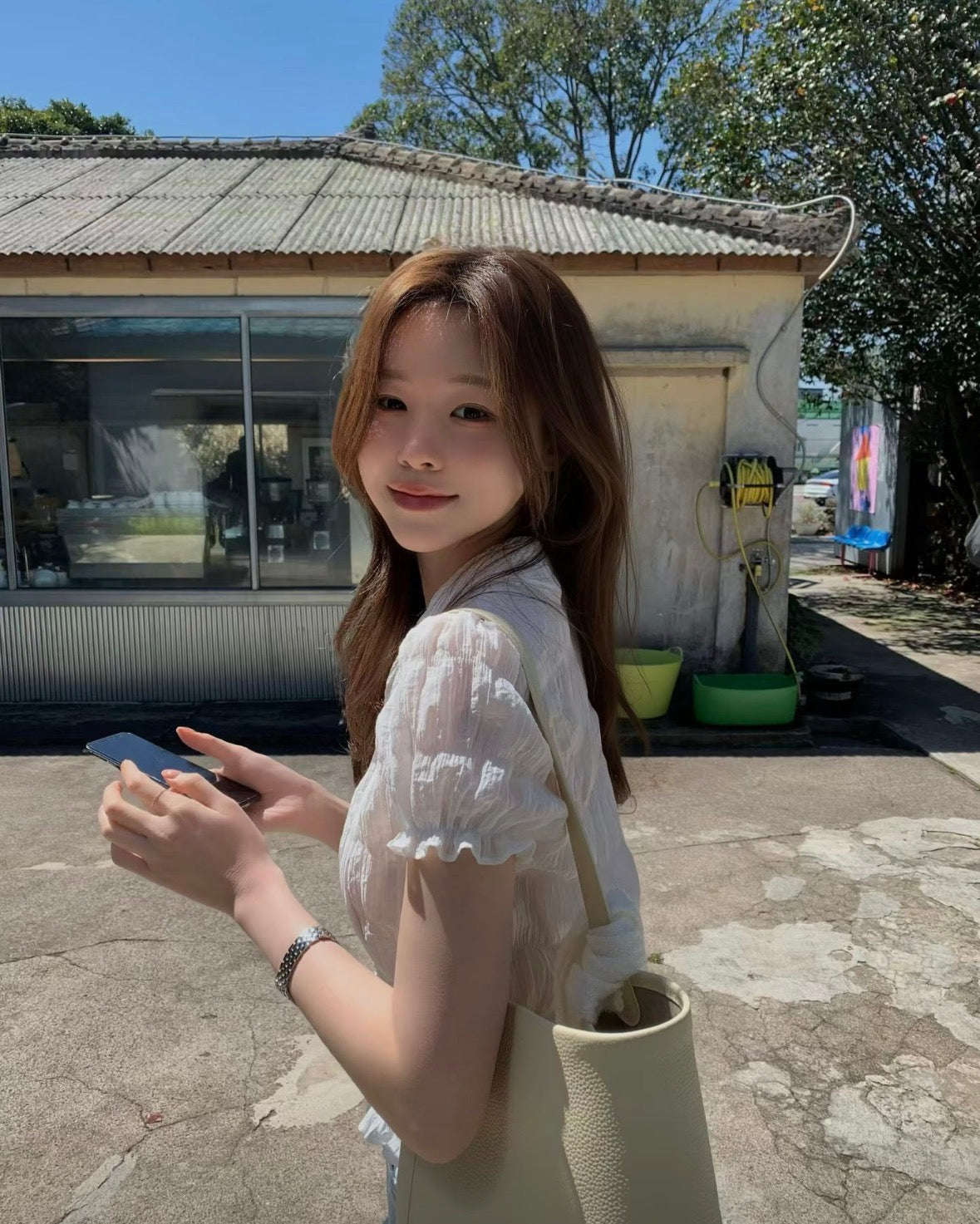 巴黎小日子petit公主袖上衣