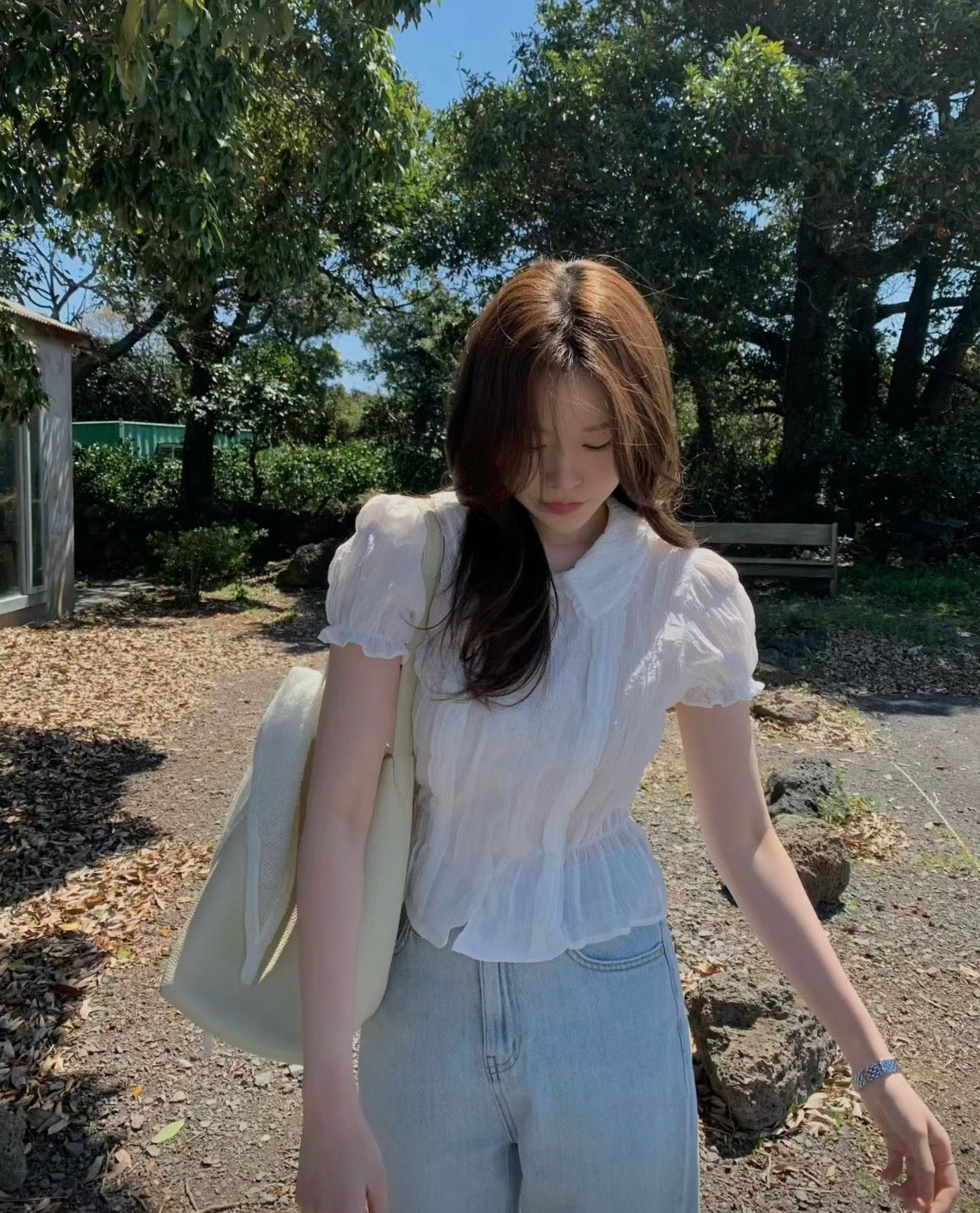 巴黎小日子petit公主袖上衣
