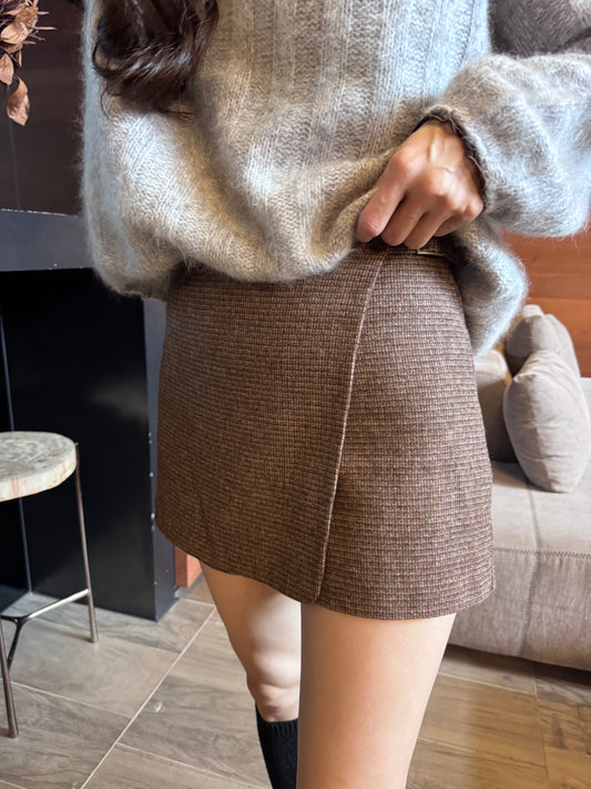 英倫風細格紋褲裙