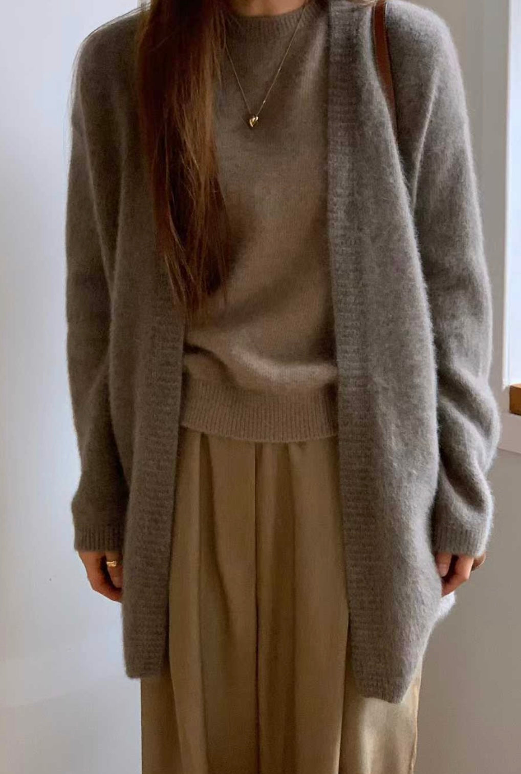 慵懶毛衣開衫外套