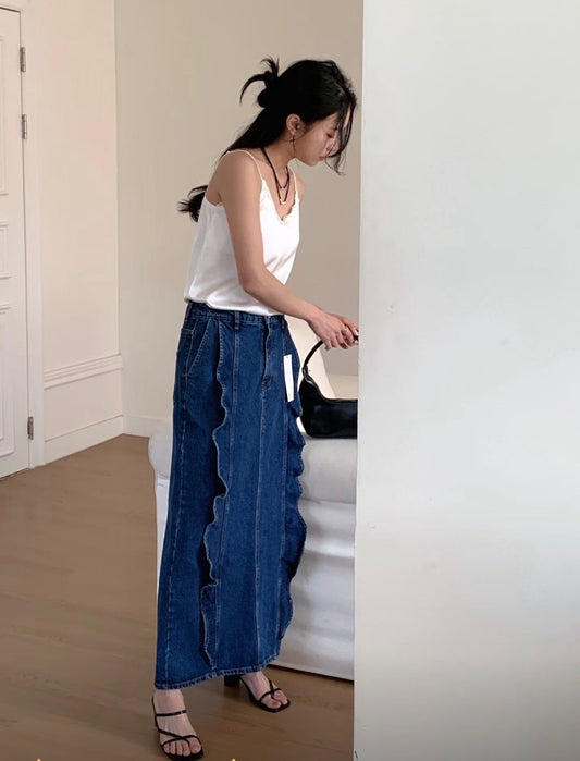 立體剪裁牛仔裙