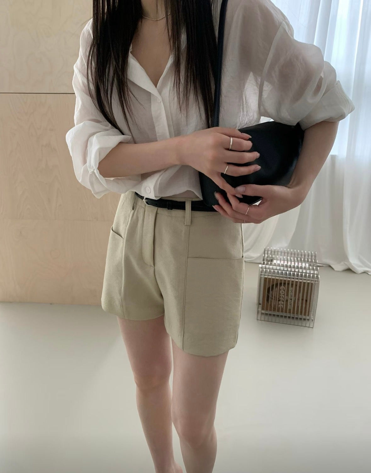 優雅剪裁短褲