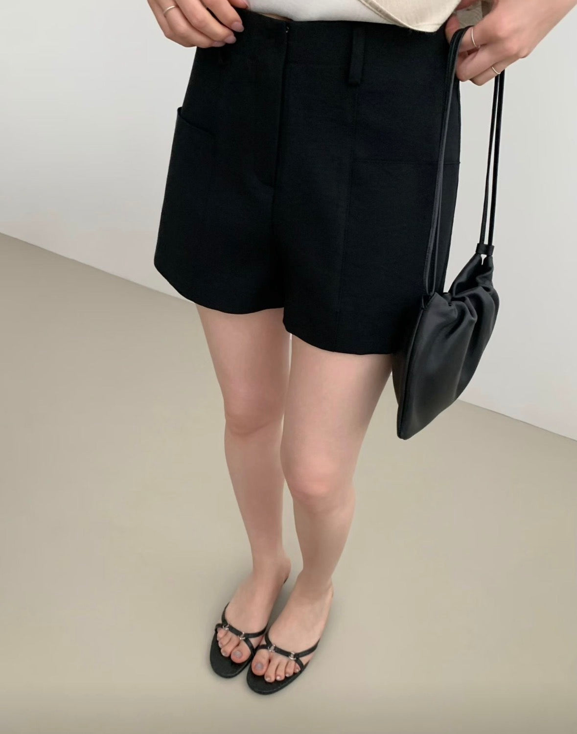 優雅剪裁短褲