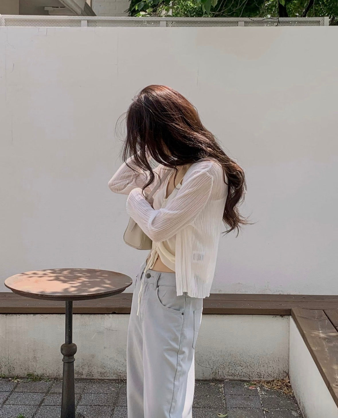 亞麻開衫小外套