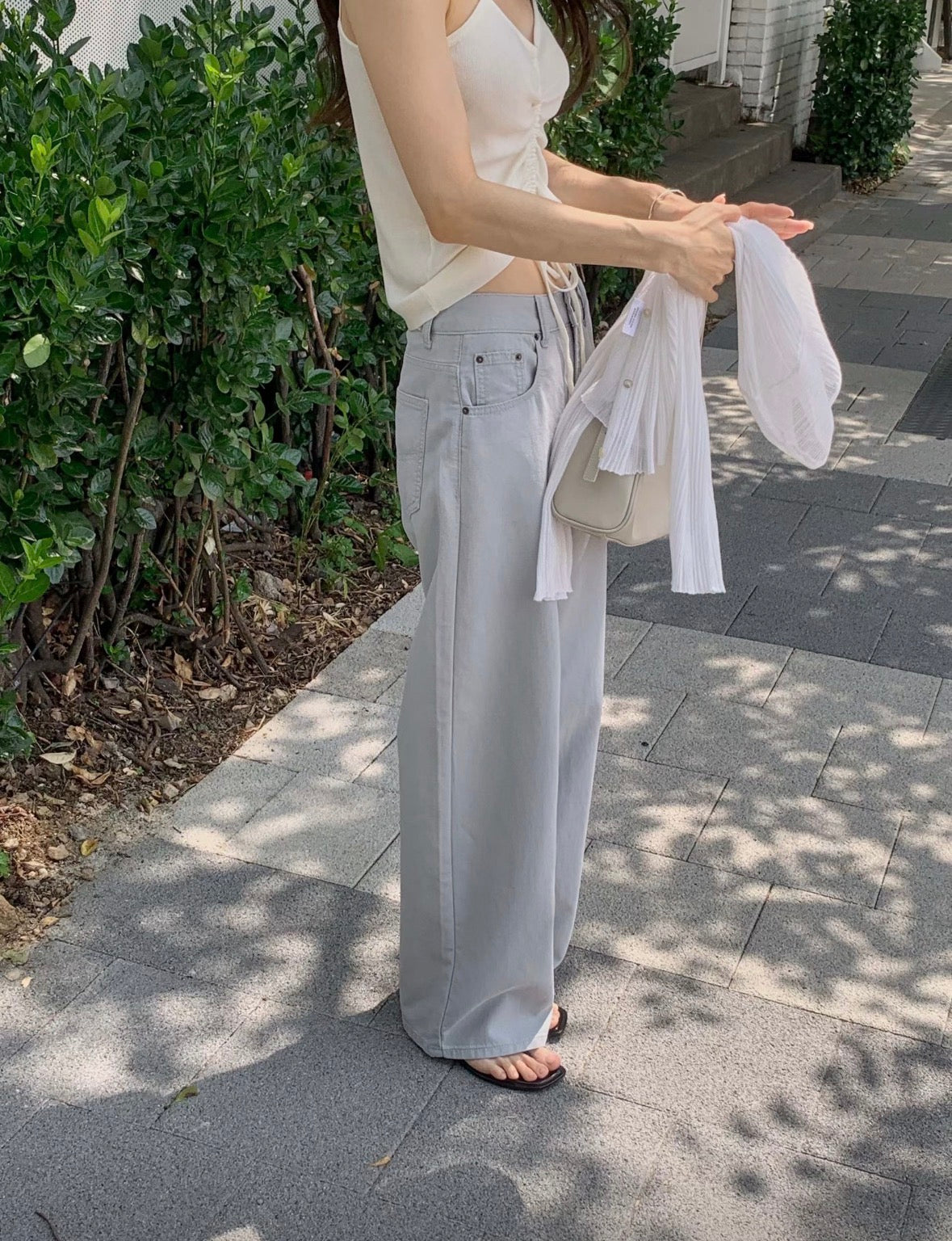 夏季直筒褲