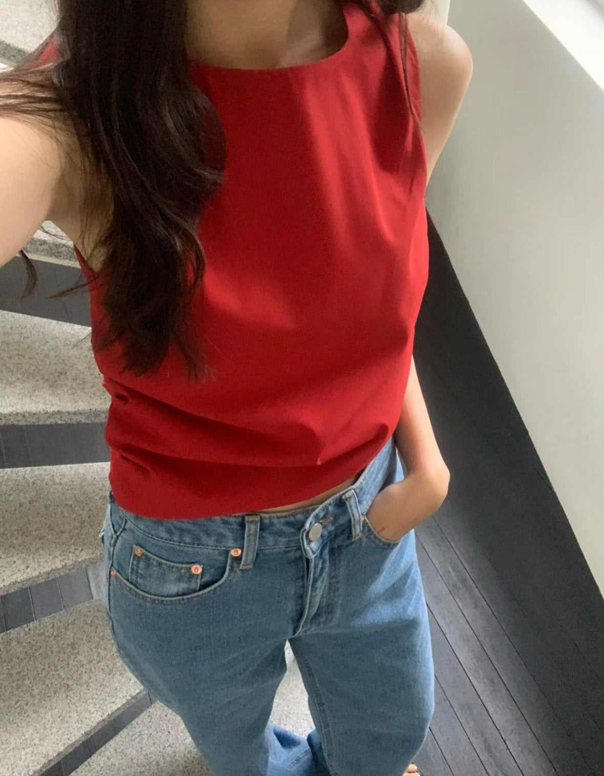 蝴蝶結美背上衣