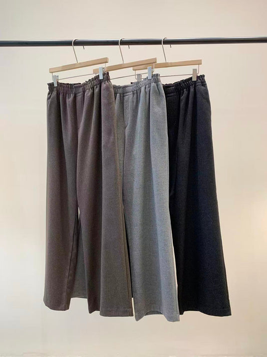 鬆緊式秋冬長褲